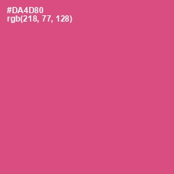 #DA4D80 - Mulberry Color Image