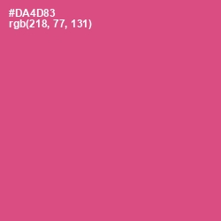 #DA4D83 - Mulberry Color Image