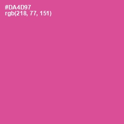 #DA4D97 - Mulberry Color Image