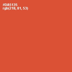 #DA5135 - Flame Pea Color Image