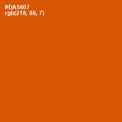 #DA5607 - Red Stage Color Image
