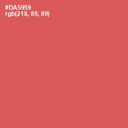 #DA5959 - Chestnut Rose Color Image