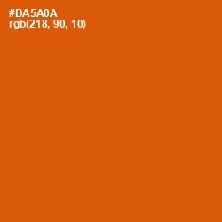 #DA5A0A - Red Stage Color Image