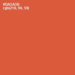 #DA5A3B - Flame Pea Color Image