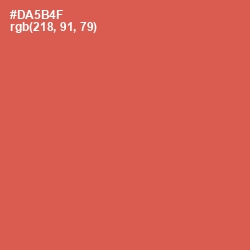 #DA5B4F - Chestnut Rose Color Image