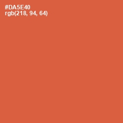 #DA5E40 - Chestnut Rose Color Image