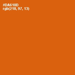 #DA610D - Bamboo Color Image