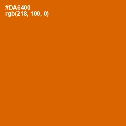 #DA6400 - Bamboo Color Image