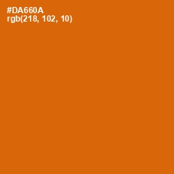 #DA660A - Bamboo Color Image