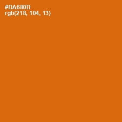 #DA680D - Bamboo Color Image