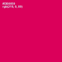 #DB0059 - Razzmatazz Color Image