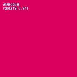 #DB005B - Razzmatazz Color Image