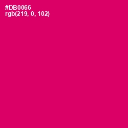 #DB0066 - Razzmatazz Color Image