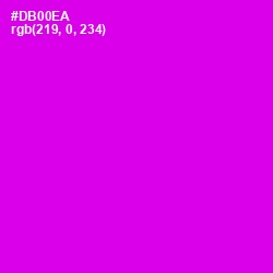 #DB00EA - Magenta / Fuchsia Color Image