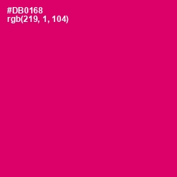 #DB0168 - Razzmatazz Color Image