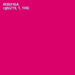 #DB016A - Razzmatazz Color Image