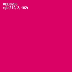 #DB0266 - Razzmatazz Color Image