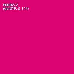 #DB0272 - Razzmatazz Color Image