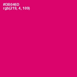 #DB046D - Razzmatazz Color Image