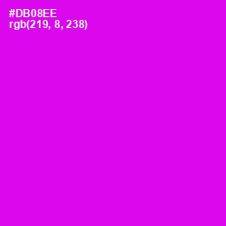 #DB08EE - Magenta / Fuchsia Color Image