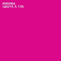 #DB098A - Red Violet Color Image