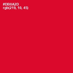 #DB0A2D - Crimson Color Image