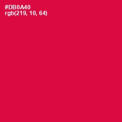 #DB0A40 - Razzmatazz Color Image