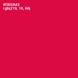 #DB0A42 - Razzmatazz Color Image