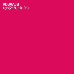 #DB0A5B - Razzmatazz Color Image