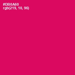 #DB0A60 - Razzmatazz Color Image