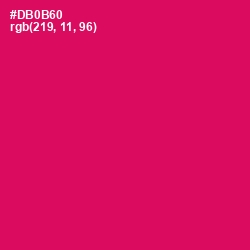 #DB0B60 - Razzmatazz Color Image