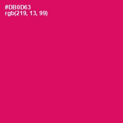 #DB0D63 - Razzmatazz Color Image