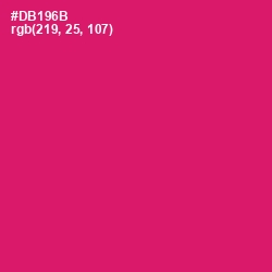 #DB196B - Razzmatazz Color Image