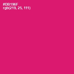 #DB196F - Razzmatazz Color Image