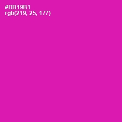 #DB19B1 - Hollywood Cerise Color Image