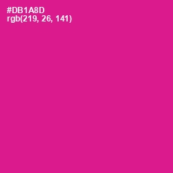 #DB1A8D - Red Violet Color Image