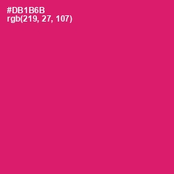 #DB1B6B - Razzmatazz Color Image