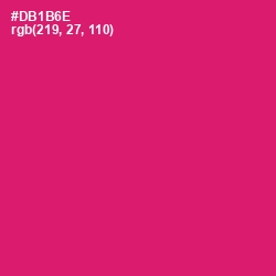 #DB1B6E - Cerise Red Color Image