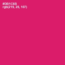 #DB1C6B - Cerise Red Color Image