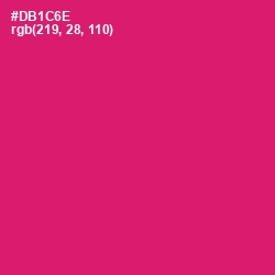 #DB1C6E - Cerise Red Color Image