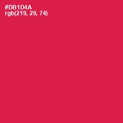 #DB1D4A - Amaranth Color Image