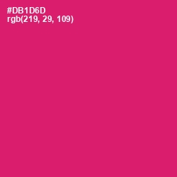 #DB1D6D - Cerise Red Color Image