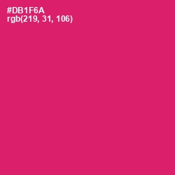 #DB1F6A - Cerise Red Color Image