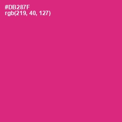 #DB287F - Cerise Red Color Image