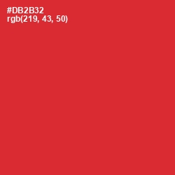 #DB2B32 - Persian Red Color Image
