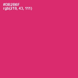 #DB2B6F - Cerise Red Color Image