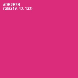#DB2B7B - Cerise Red Color Image