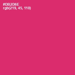 #DB2D6E - Cerise Red Color Image