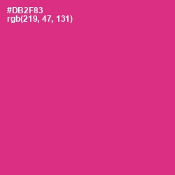 #DB2F83 - Cerise Color Image