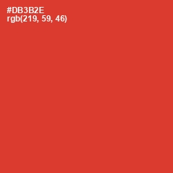 #DB3B2E - Persian Red Color Image